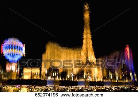 Buildings lit up at night, Las Vegas, Nevada, USA View Large Photo Image Stock Photograph - Buildings lit up at night, Las Vegas, Nevada, USA. Fotosearch
