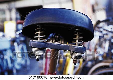 Close-up of a bicycle seat View Large Photo Image Stock Image - Close-up of a bicycle seat. Fotosearch