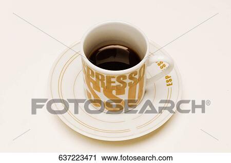 Close-up of a cup of black coffee View Large Photo Image Stock Image - Close-up of a cup of black coffee. Fotosearch