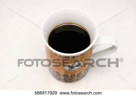 Close-up of a cup of black coffee View Large Photo Image Stock Photo - Close-up of a cup of black coffee. Fotosearch