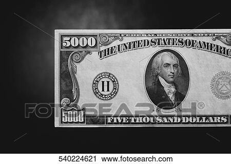 Close-up of a five thousand dollar bill View Large Photo Image Stock Image - Close-up of a five thousand dollar bill. Fotosearch