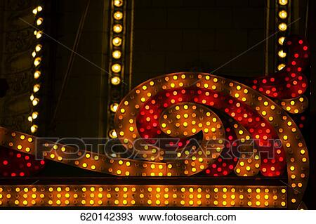Close-up of a light work out side a theatre, Chicago Theatre, Chicago, Illinois, USA View Large Photo Image Stock Image - Close-up of a light work out side a theatre, Chicago Theatre, Chicago, Illinois, USA. Fotosearch