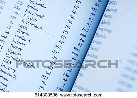 Close-up of an open telephone directory View Large Photo Image Stock Photograph - Close-up of an open telephone directory. Fotosearch