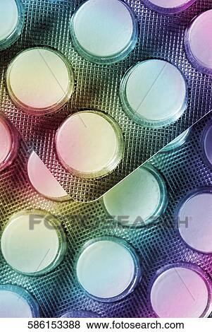 Close-up of blister packs of pills View Large Photo Image Stock Photo - Close-up of blister packs of pills. Fotosearch