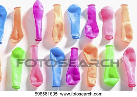 Stock Photography - Close-up of deflated balloons. Fotosearch