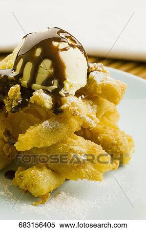 Close-up of dessert in a plate View Large Photo Image Stock Photography - Close-up of dessert in a plate. Fotosearch