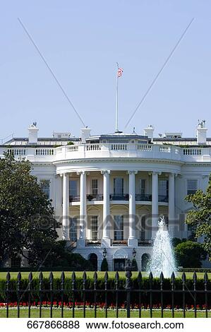 Fountain in front of a government building, White House, Washington DC, USA View Large Photo Image Stock Photo - Fountain in front of a government building, White House, Washington DC, USA. Fotosearch