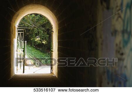 Garden viewed through an archway, Pont Yssoir, Sarthe River, Le Mans, Sarthe, Pays-de-la-Loire, France View Large Photo Image Stock Photo - Garden viewed through an archway, Pont Yssoir, Sarthe River, Le Mans, Sarthe, Pays-de-la-Loire, France. Fotosearch
