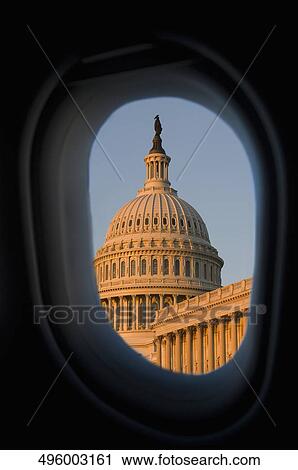 Government building viewed through an airplane window, Washington DC, USA View Large Photo Image Stock Image - Government building viewed through an airplane window, Washington DC, USA. Fotosearch