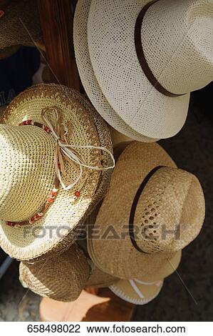 Hats at a market stall, Sorrento, Sorrentine Peninsula, Naples Province, Campania, Italy View Large Photo Image Stock Image - Hats at a market stall, Sorrento, Sorrentine Peninsula, Naples Province, Campania, Italy. Fotosearch