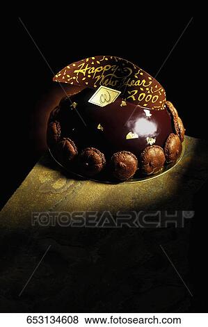 High angle view of a chocolate cake View Large Photo Image Stock Photo - High angle view of a chocolate cake. Fotosearch