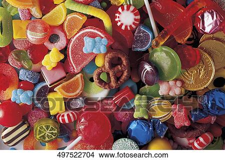 High angle view of a heap of candies View Large Photo Image Picture - High angle view of a heap of candies. Fotosearch