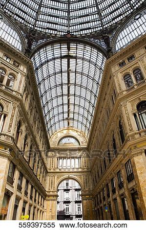 Interiors of a shopping mall, Galleria Umberto I, Naples, Naples Province, Campania, Italy View Large Photo Image Stock Photography - Interiors of a shopping mall, Galleria Umberto I, Naples, Naples Province, Campania, Italy. Fotosearch