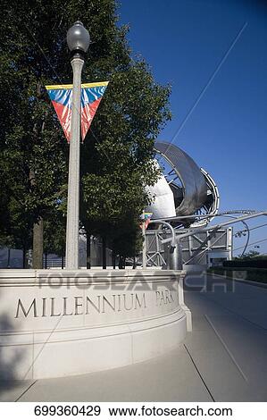 Lamppost in a park, Millennium Park, Chicago, Illinois, USA View Large Photo Image Stock Photo - Lamppost in a park, Millennium Park, Chicago, Illinois, USA. Fotosearch