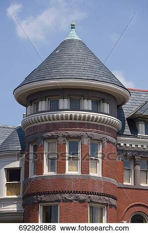 Low angle view of a building, Logan Circle, Washington DC, USA View Large Photo Image Stock Photo - Low angle view of a building, Logan Circle, Washington DC, USA. Fotosearch