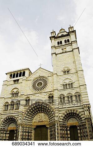 Low angle view of a cathedral, Genoa Cathedral, Genoa, Liguria, Italy View Large Photo Image Stock Image - Low angle view of a cathedral, Genoa Cathedral, Genoa, Liguria, Italy. Fotosearch