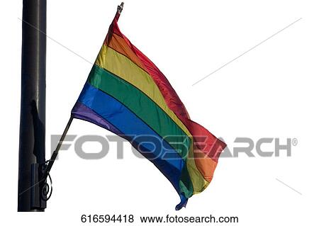 Low angle view of a gay pride flag fluttering, Boys Town, Chicago, Illinois, USA View Large Photo Image Stock Photo - Low angle view of a gay pride flag fluttering, Boys Town, Chicago, Illinois, USA. Fotosearch
