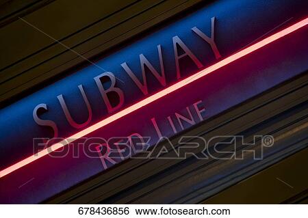 Low angle view of a subway sign, Chicago Loop, Chicago, Illinois, USA View Large Photo Image Stock Photograph - Low angle view of a subway sign, Chicago Loop, Chicago, Illinois, USA. Fotosearch