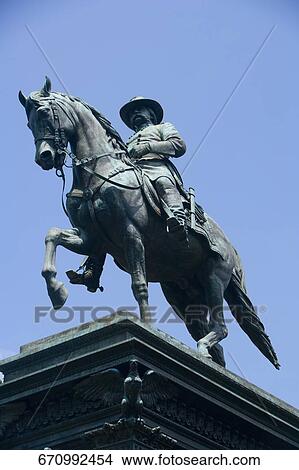 Low angle view of an equestrian statue, Logan Circle, Washington DC, USA View Large Photo Image Picture - Low angle view of an equestrian statue, Logan Circle, Washington DC, USA. Fotosearch
