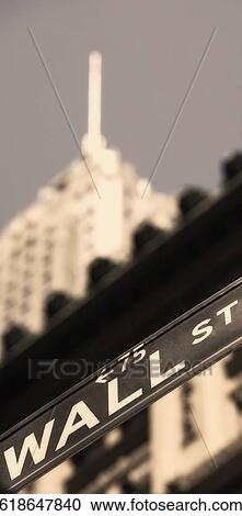 Low angle view of an information sign, Wall Street, Manhattan, New York City, New York State, USA View Large Photo Image Stock Image - Low angle view of an information sign, Wall Street, Manhattan, New York City, New York State, USA. Fotosearch