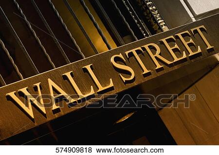 Low angle view of an information sign on a building, Wall Street, Manhattan, New York City, New York State, USA View Large Photo Image Stock Photo - Low angle view of an information sign on a building, Wall Street, Manhattan, New York City, New York State, USA. Fotosearch