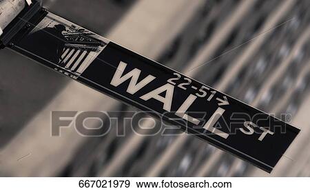 Low angle view of an information sign, Wall Street, Manhattan, New York City, New York State, USA View Large Photo Image Stock Photo - Low angle view of an information sign, Wall Street, Manhattan, New York City, New York State, USA. Fotosearch