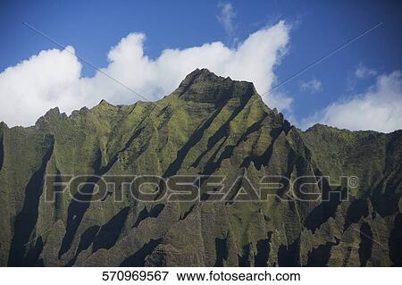 Low angle view of rock formations, Na Pali Coast State Park, Kauai, Hawaii Islands, USA View Large Photo Image Stock Photo - Low angle view of rock formations, Na Pali Coast State Park, Kauai, Hawaii Islands, USA. Fotosearch