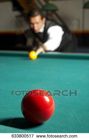 Man playing pool View Large Photo Image Stock Photo - Man playing pool. Fotosearch