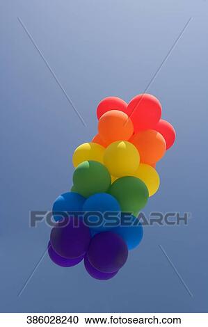 Multi-colored balloons in the sky, Boys Town, Chicago, Illinois, USA View Large Photo Image Stock Image - Multi-colored balloons in the sky, Boys Town, Chicago, Illinois, USA. Fotosearch