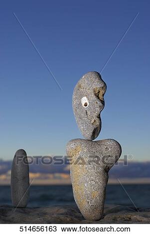 Stock Image - Pebbles on the beach. Fotosearch