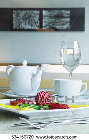Place setting on a table View Large Photo Image Stock Image - Place setting on a table. Fotosearch