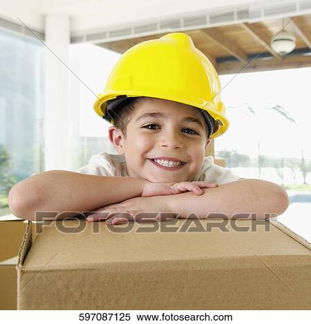 Stock Photography - Portrait of a boy smiling. Fotosearch