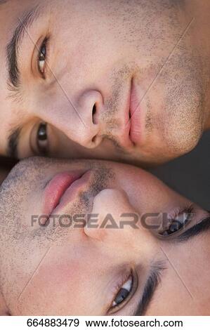 Portrait of a gay couple's faces View Large Photo Image Stock Photo - Portrait of a gay couple's faces. Fotosearch