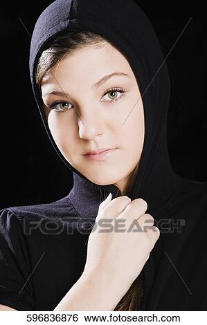 Portrait of a teenage girl View Large Photo Image Stock Photograph - Portrait of a teenage girl. Fotosearch