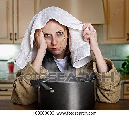 Portrait of a young woman suffering from cold and flu View Large Photo Image Stock Photograph - Portrait of a young woman suffering from cold and flu. Fotosearch