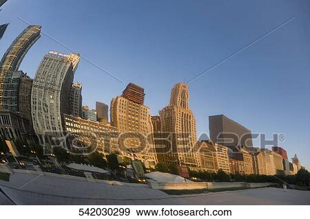 Reflection of buildings on a glass, Chicago, Illinois, USA View Large Photo Image Stock Photo - Reflection of buildings on a glass, Chicago, Illinois, USA. Fotosearch