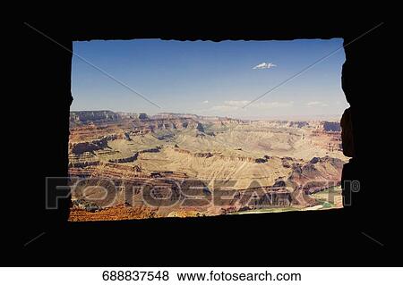 Rock formations viewed through a window, Grand Canyon National Park, Arizona, USA View Large Photo Image Stock Photo - Rock formations viewed through a window, Grand Canyon National Park, Arizona, USA. Fotosearch