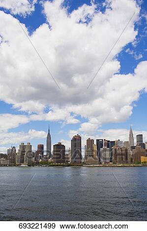 Skyscrapers at the waterfront, Hudson River, Manhattan, New York City, New York State, USA View Large Photo Image Stock Photo - Skyscrapers at the waterfront, Hudson River, Manhattan, New York City, New York State, USA. Fotosearch