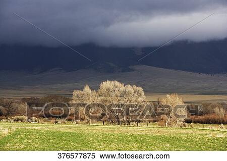 Storm clouds over a landscape, Montana, USA View Large Photo Image Stock Photography - Storm clouds over a landscape, Montana, USA. Fotosearch