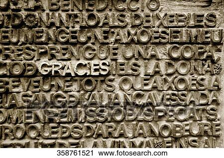 Text engraved on a wall, Seville, Seville Province, Andalusia, Spain View Large Photo Image Stock Image - Text engraved on a wall, Seville, Seville Province, Andalusia, Spain. Fotosearch