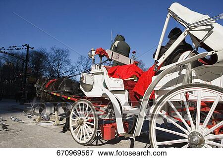 Tourist riding a horse drawn carriage, Central Park, Manhattan, New York City, New York State, USA View Large Photo Image Stock Photo - Tourist riding a horse drawn carriage, Central Park, Manhattan, New York City, New York State, USA. Fotosearch