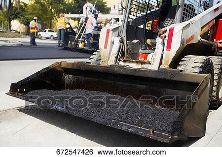 Tractor at a road construction site, Biscayne Boulevard, Miami, Florida View Large Photo Image Stock Photograph - Tractor at a road construction site, Biscayne Boulevard, Miami, Florida. Fotosearch