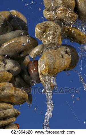 Water dripping from pebbles View Large Photo Image Stock Image - Water dripping from pebbles. Fotosearch