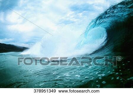 Waves breaking on the coast View Large Photo Image Stock Photo - Waves breaking on the coast. Fotosearch