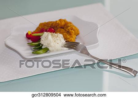 Batter fried chicken with mashed potatoes View Large Photo Image Picture - Batter fried chicken with mashed potatoes. Fotosearch
