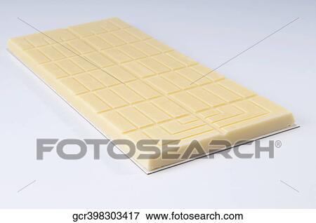 Close-up of a bar of white chocolate View Large Photo Image Stock Photo - Close-up of a bar of white chocolate. Fotosearch