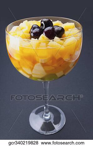 Close-up of a fruit cocktail View Large Photo Image Stock Photo - Close-up of a fruit cocktail. Fotosearch