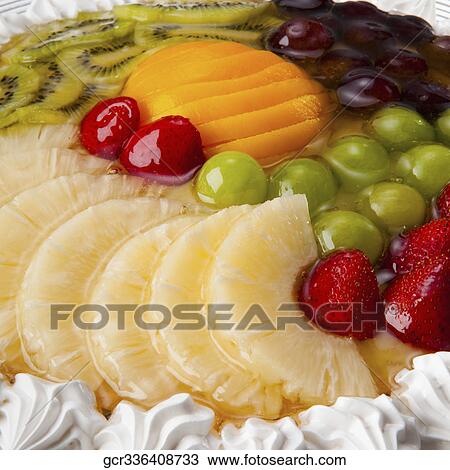 Close-up of a fruit flan View Large Photo Image Stock Image - Close-up of a fruit flan. Fotosearch