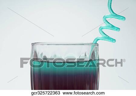 Stock Image - Close-up of a glass of cocktail. Fotosearch