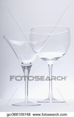 Close-up of a martini and wine glass View Large Photo Image Stock Photo - Close-up of a martini and wine glass. Fotosearch